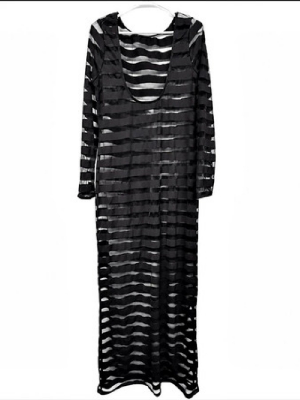 Sheer Maxi Dress Swim Cover